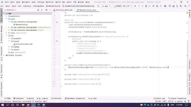 Creating Dialogs Part 04 | Multiple Items Check Dialogs | Android | Java | Inzi Programmer смотреть онлайн