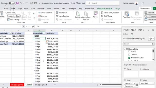 Advanced Pivot Table Reports - Using Microsoft Excel data Model смотреть онлайн