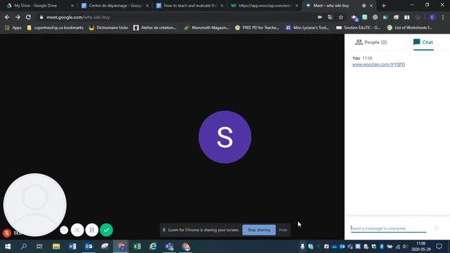 Creating a Wooclap word cloud in Google Meet смотреть онлайн