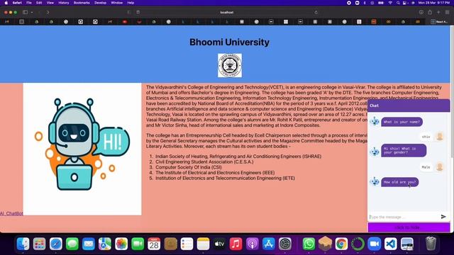React AI Chatbot || Final Year Project with Code and Documents смотреть онлайн