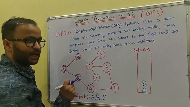 DFS graph traversal in data structure | depth first search Hindi смотреть онлайн
