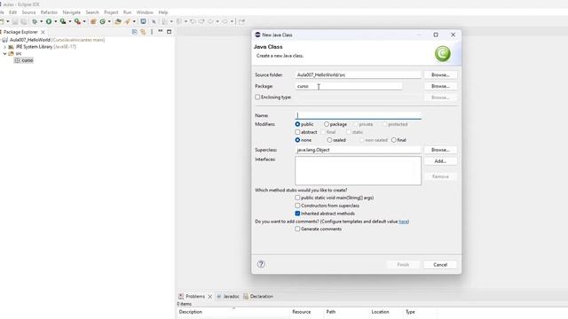 Aula 007 - Introdução Eclipse IDE Java + Projeto Hello World Parte 1–Curso de Java para Iniciantes смотреть онлайн