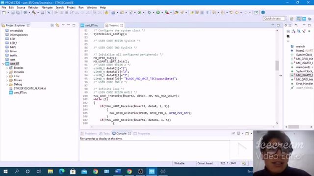 USO DEL UART CON STM32F103C6 Y SIMULADO EN PROTEUS смотреть онлайн