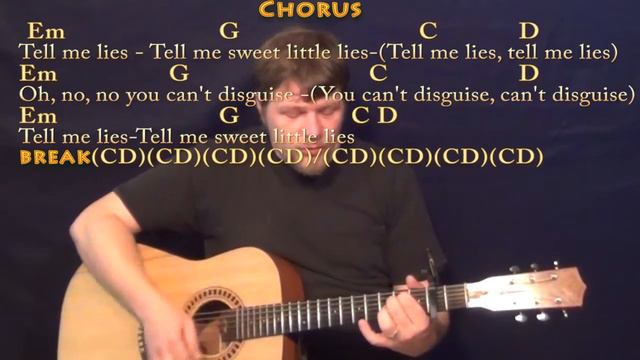Little Lies (Fleetwood Mac) Strum Guitar Cover Lesson with Chords/Lyrics - Capo 2nd смотреть онлайн