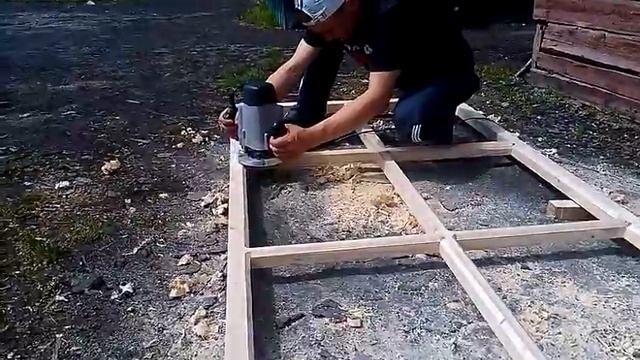 фрезерование оконной рамы фрезером "Интерскол" смотреть онлайн