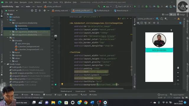 Menerapkan Intent Explicit dan Intent Implicit Android studio - Kotlin смотреть онлайн