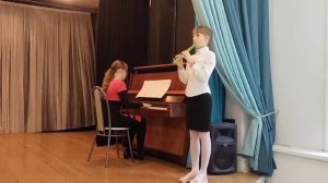 М. ГЛИНКА "Жаворонок" -  Дуэт блокфлейты и фортепиано