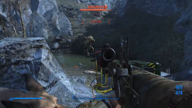 Fallout 4 killing a Super Mutant Behemoth!!! смотреть онлайн