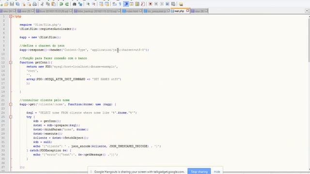 Hangout sobre serviços restful com Slim PHP Framework - Josué Jr. смотреть онлайн