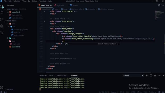 Food House Template (SASS) हिंदी में смотреть онлайн