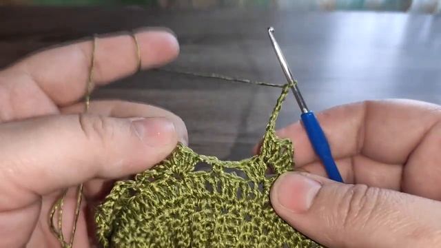 МК. Красивая, юбка крючком с красивым краем