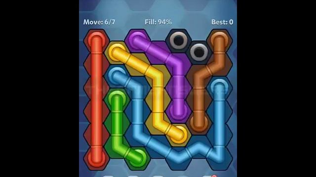 Pipe Lines Hexa Size 7 Mania Level 1-10 Solution смотреть онлайн