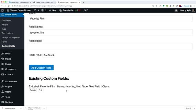 Custom Fields | WordPress CRM смотреть онлайн