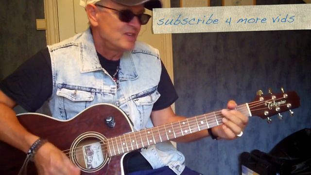 Let´s Twist Again, Beginner guitarlesson by Trubadur R смотреть онлайн