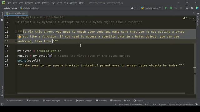 "Fixing 'TypeError Bytes Object is Not Callable' Error" смотреть онлайн