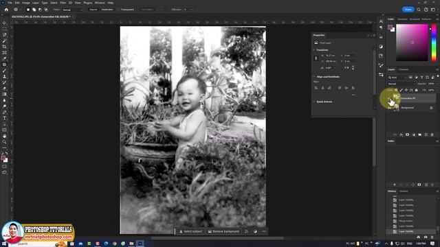 Photoshop 2024 - Phục Hồi Ảnh Cũ Với Generative Fill ? MrTriet Photoshop Tutorials смотреть онлайн