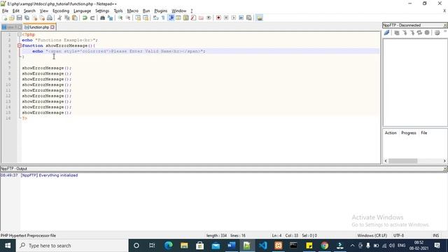 PHP Tutorial for Beginners to Advance Full Course what is function in php part 18 смотреть онлайн