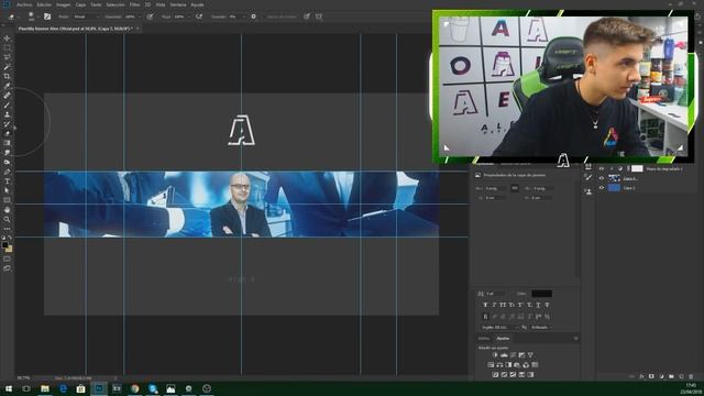 HACIENDO BANNERS con UNA PALABRA en PHOTOSHOP! [ONE WORD DESIGN CHALLENGE] - Aleo. смотреть онлайн