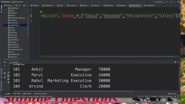 Practice Questions to Read CSV file to DataFrame in Python | Class XII I.P. CBSE смотреть онлайн
