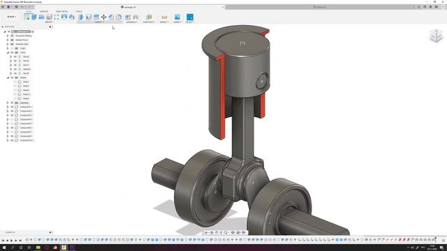 Motion study | Анимация и взаимодействие с механизмами в Fusion 360 смотреть онлайн