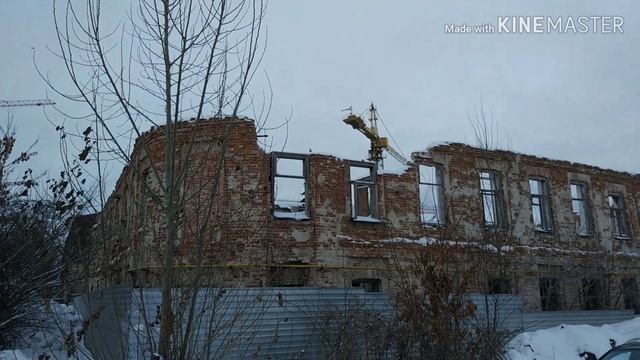Курск 19.12.18. Как сохраняют исторические здания в Курске. Улица Гайдара. Влог. смотреть онлайн