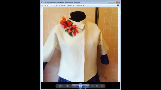 Украшение из войлока Цветок Валяние Мастер-класс