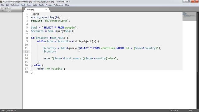 PHP and MySQL with MySQLi: Joins (Part 9/9) смотреть онлайн