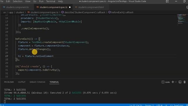 Part 19- Change detection in angular unit test | Angular unit test case Tutorials with Jasmine смотреть онлайн