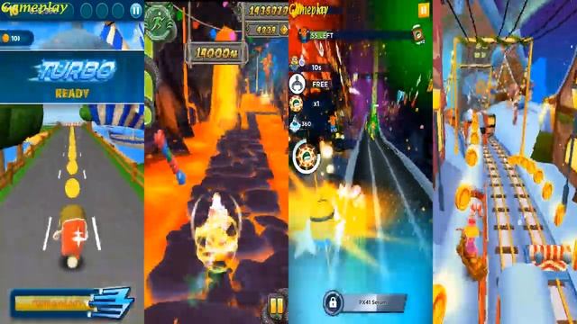 Oddbods Turbo Run -Christmas Fuse VS Despicable Me - Minion Rush Subway Surfers Temple Run 2