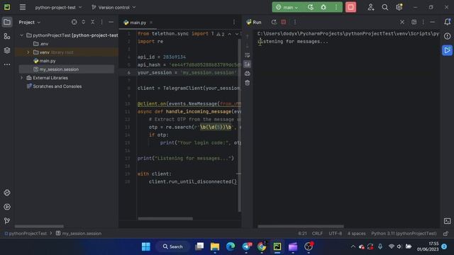 Login to Telegram App using a Session смотреть онлайн