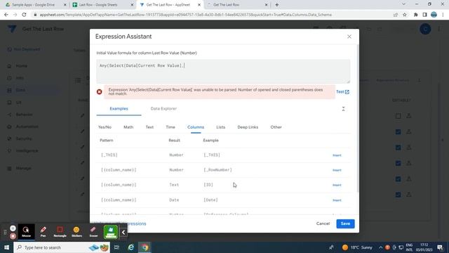 AppSheet How To Get The Last Row Value of a Column смотреть онлайн