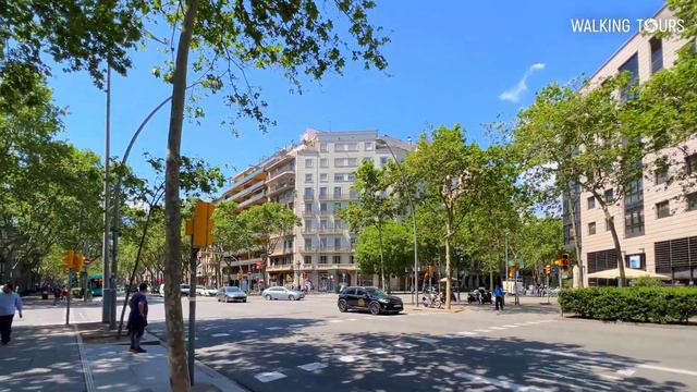 4K Barcelona (Spain) Gran Via de les Corts Catalanes Walking Tour • April 2023 смотреть онлайн