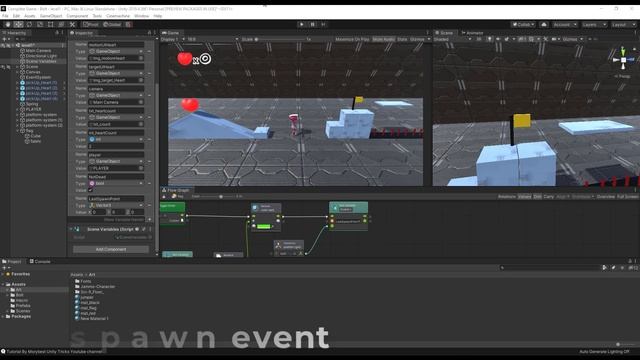 Unity tutorial - Respawn and check point [Unity][Bolt] смотреть онлайн