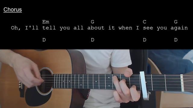 Wiz Khalifa - See You Again ft. Charlie Puth EASY Guitar Tutorial With Chords / Lyrics смотреть онлайн