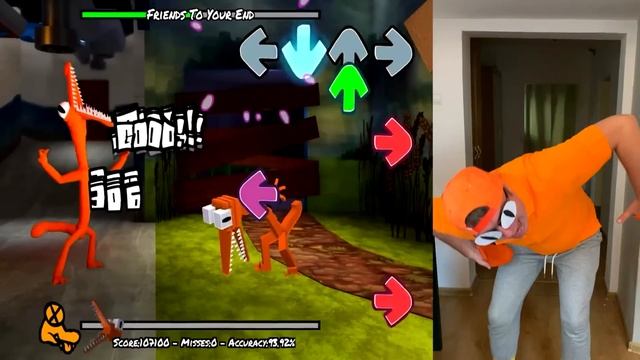 Rainbow Friends | Roblox vs Minecraft VS Real Life | FNF Mod Full Play смотреть онлайн