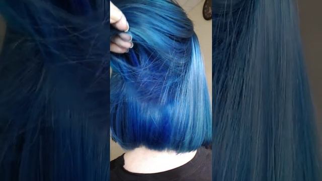 Цветные волосы. Синие волосы. смотреть онлайн