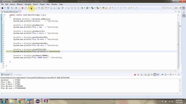 How to add days, hours etc using plus methods of Duration class? | Java 8 Date and Time смотреть онлайн