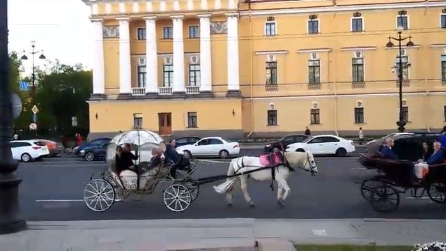 Уличные музыканты на Дворцовой площади.Песни группы "Сплин" смотреть онлайн