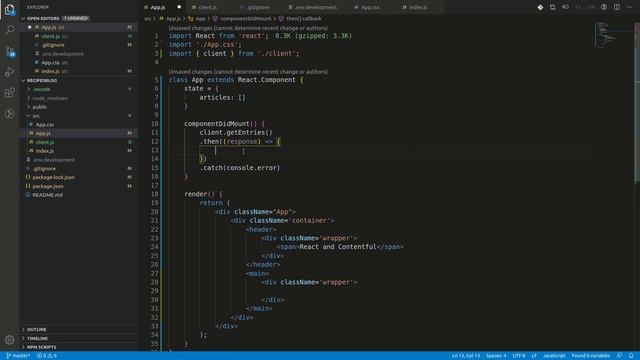 Make a simple food blog using React and Contentful смотреть онлайн