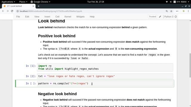 RegEx in Python (Part-17) | Look behind смотреть онлайн