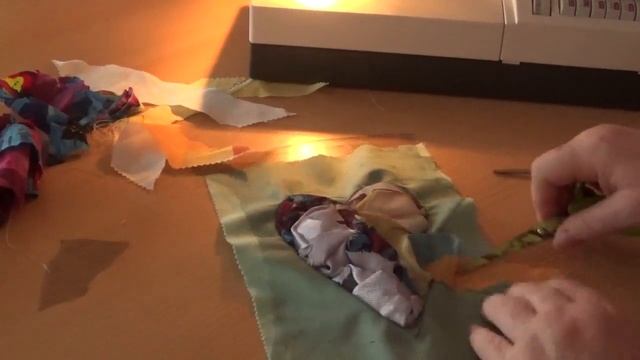 # Textile Art . # Sewing a heart from fabric-Tutorial,# fabric#sewing#handmade#threads# смотреть онлайн