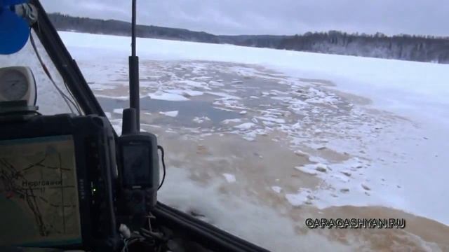 Вездеход Алексея Гарагашьяна По тонкому льду Экстрим 4x4 offroad смотреть онлайн