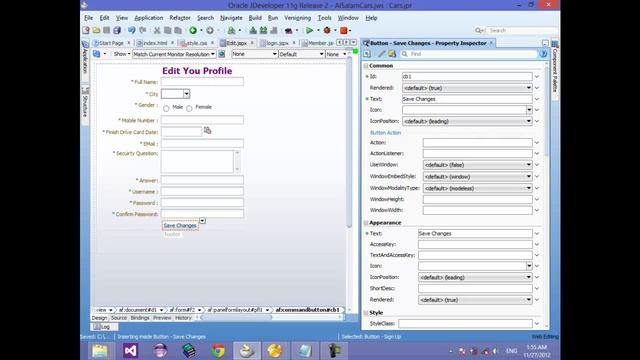 21 JSF ADF JAVA Edit Profile Service Design Only смотреть онлайн