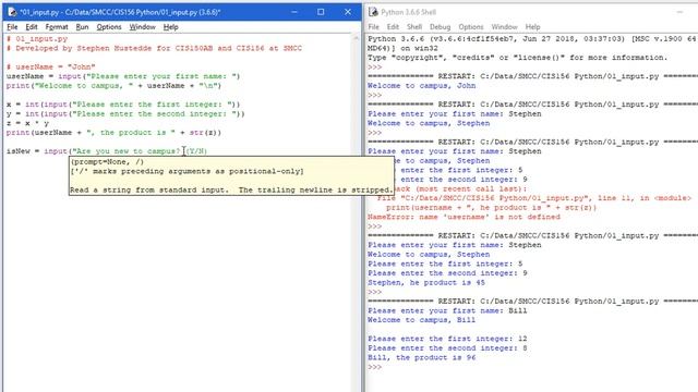 Python 01G - Getting Input from the User смотреть онлайн