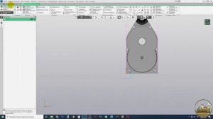Создание детали про помощи проекции Компас3D