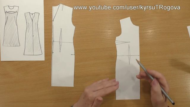 Платье комбинированное ( и для полных ...).(Subtitles) смотреть онлайн