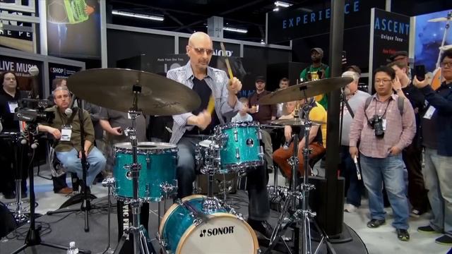 Sonor Presents: Steve Smith Playing the Martini Kit at NAMM 2014 смотреть онлайн