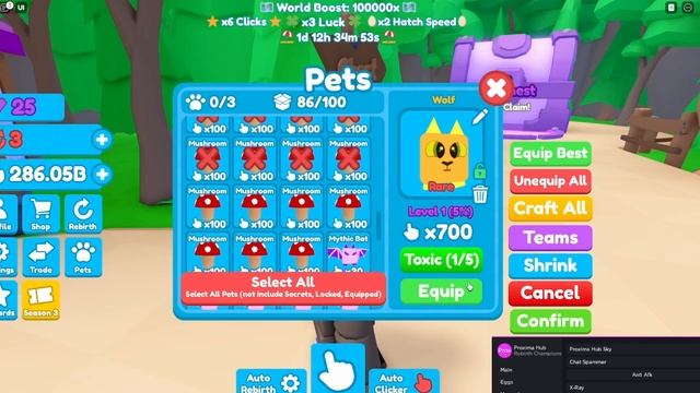 ??ROBLOX REBIRTH CHAMPIONS X SCRIPT | MAX WORLD BOOST, FAST HATCH, BUY ANY PET & MORE!?? смотреть онлайн