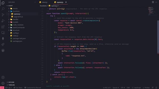 AI Discord Bot - Discord.js V14 Tutorial #8 смотреть онлайн