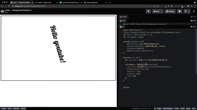 Dynamic Text And Font With Lottie Animations смотреть онлайн